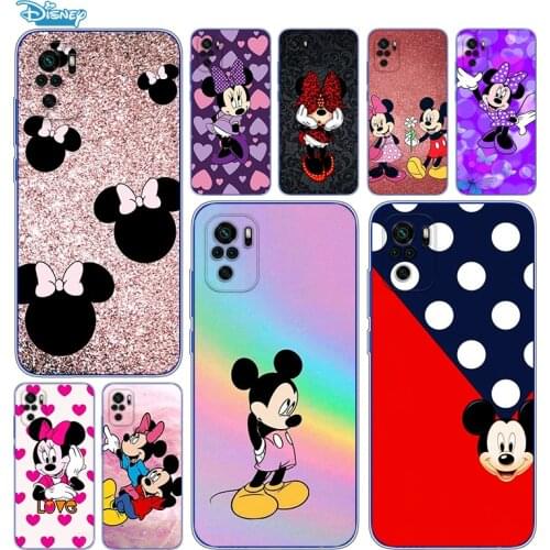 Transparent Cover Cute Mickey Mouse For Xioami Redmi Note 10 10S 9T 9S 9 8T 8 7S 7 6 5A 5 4X 4 Pro Max Phone Case