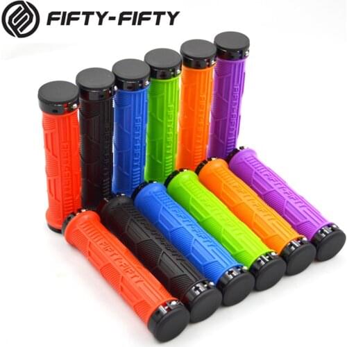 FIFTY-FIFTY 5050 Bicycle Grips MTB Cycling BMX Road Mountain Bike Handles Anti-Skid Silica Gel Bike Handlebar Grip Bicycle Parts