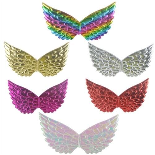 Rainbow Angel Wings for Childrens Role Playing Unicorn Party Halloween Cosplay Baby Shower Decorations Birthday Party for Kids