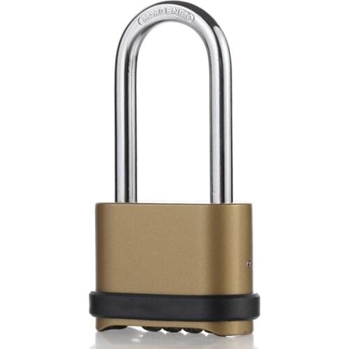 Extended large four-digit bottom password lock gate warehouse logistics vehicle password padlock
