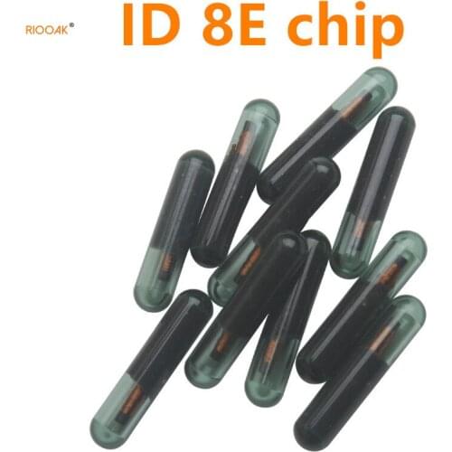 RIOOAK New 50pcs original ID 8E ID8E glass chip for Honda Audi ID8E auto transponder chip