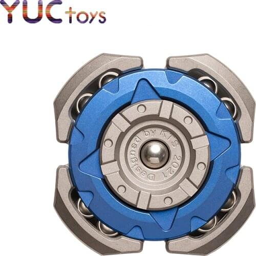 YUC & KTS Advanced Fidget Spinner 2 Modes Kinetics Steel Ball Super Mute EDC Titanium Alloy 6703 Bearing Corrosion Resistant Toy