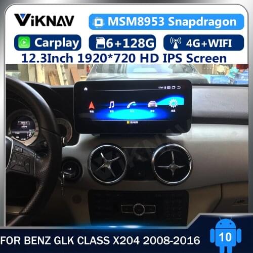 12.3inch android 10 Eight Core Car Player for benz GLK Class X204 2008-2016 GPS Navigation DVD multimedia radio