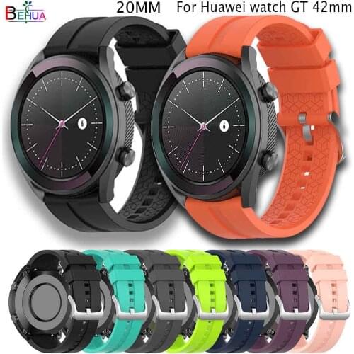 Hight Quality Silicone Wristband Strap For Huawei Watch GT 42mm/ watch GT Elegant fashion Sports Bracelet watch Band Straps