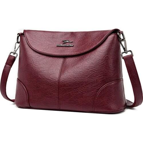 2020 Female Messenger Bags Crossbody Bags For Women Soft Leather Shoulder Bag Ladies Sac A Main Luxury Designer Bag For Girls
