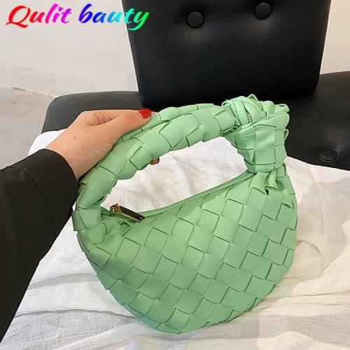 Small Weave Soft Leather Womens Handbags Purses and Handbags Luxury Designer Multiple Colour Fashion Underarm Bag for Women Sac