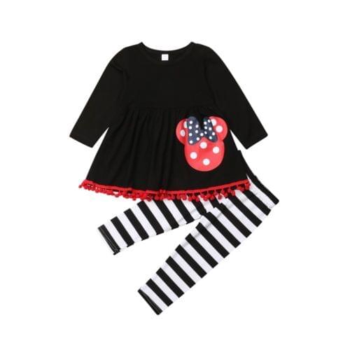 Winter Toddler Kids Baby Girl Outfit Clothes T-shirt Tops Dress +Leggings Pants 2PCS Size 3-7T