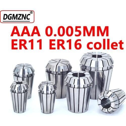 1PCS AAA ER16 1-10mm 0.005mm 0.008mm spring collets for CNC er tool holder clamping collet chuck