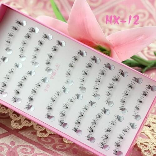 100set 10pair/set Black Man-made Makeup Individual Cluster Eye Lashes Grafting Fake False Eyelashes Chic Design fashion