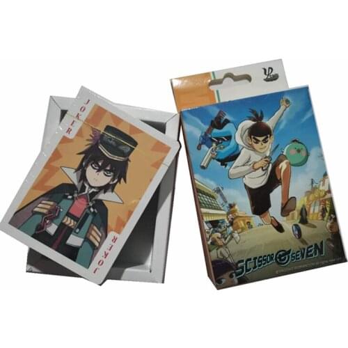 Anime Scissor Seven Poker Cards Toy Cosplay Board Game Cards With Box Collection Gift