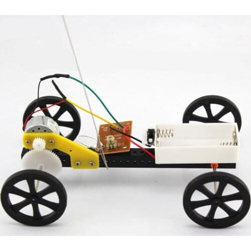 DIY Remote Control Car Handmade Toys Physical Gizmo Building Blocks Kits Solar Energy Assembled Toy Teaching Tool