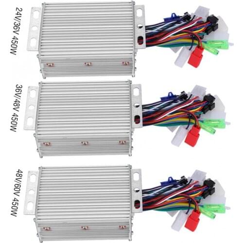 Electric Bike Controller 24V/36V/48V/60V 450W Motor Brushless Controller Box Accessory Part for E-bike Electric Bicycle Scooter