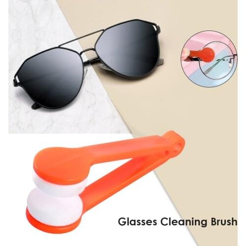Mini Eye Glasses Lens Cleaning Brush Portable Soft Microfiber Spectacles Sunglasses Cleaner Wipe
