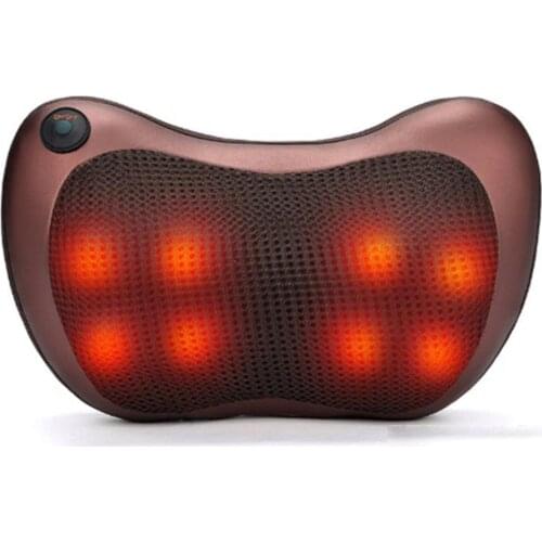 Multifunctional car home cervical spine massager, neck, waist and back heating, kneading acupressure massage pillow health care