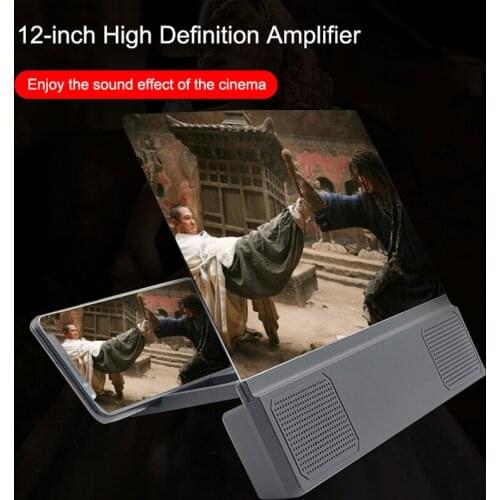 Mobile Phone HD Projection 12 Inch Screen Magnifier with Speaker for Home Office NK-Shopping