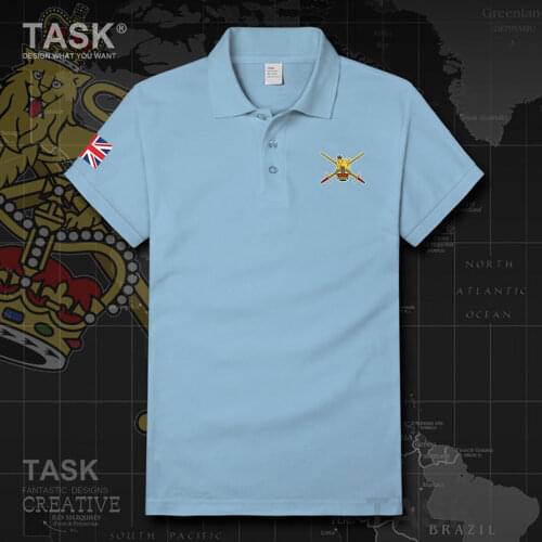Army United Kingdom UK Brand New summer Slim Fit Comfort short sleeve Polo shirt Men Turn-down Collar Sports jerseys golf tennis