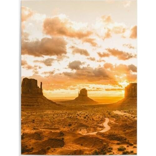 Wall Art Southwest Monument Canvas Painting HD Prints Sunrise Pictures Home Decor Bedroom Background Modular Nature Scene Poster