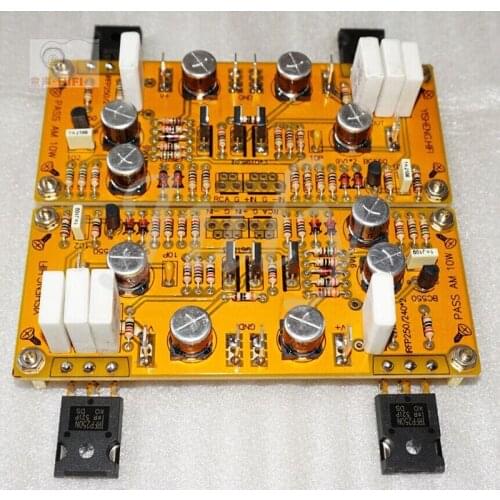 PASS AM single-ended class A power amplifier board 10W small A balanced input, IRF9610 differential tube, IRFP250 power tube
