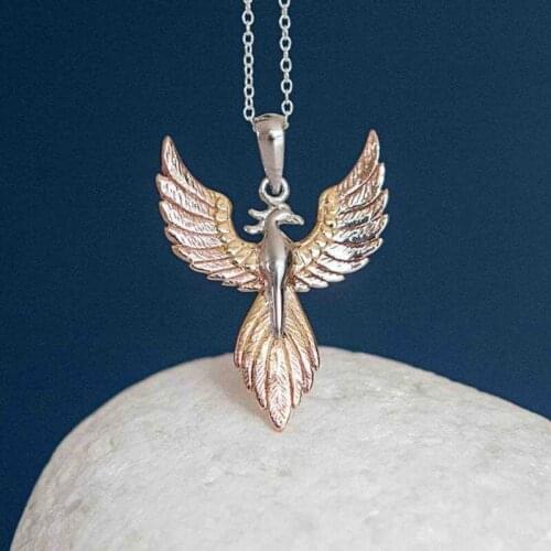 Eagle Pendant Necklace Trendy Sweater Chain-Gold/Personalized Diamond Inlaid Fashion All-match Eagle Necklace Ladies Jewelry