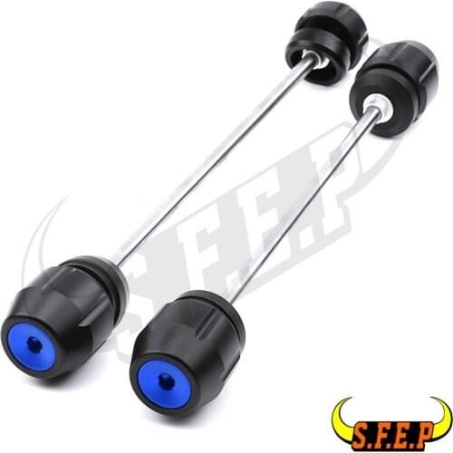 Motorcycle Aluminum Alloy Front & Rear Axle Fork Crash Sliders Wheel Protector For BMW G310R G310GS 2017-2018-2019