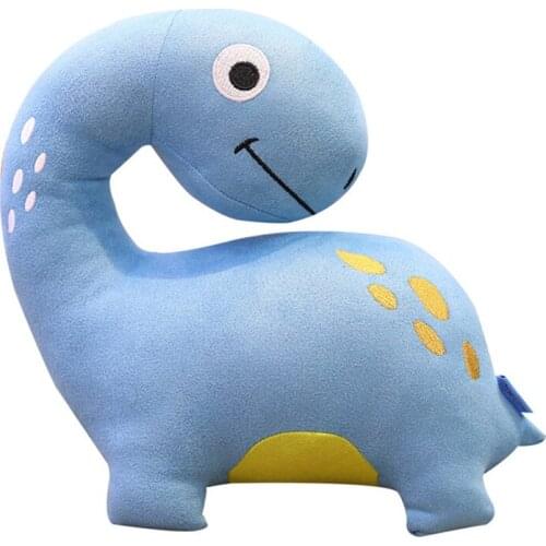 Plush Cartoon Dinosaur Toy Children Cute Soft Sleep Hugging Doll Stuffed Plesiosaur Throw Pillow Animal Doll Gift for Girl Baby