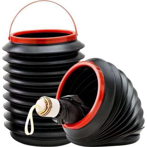 4L Portable Outdoor Fishing Car Trash Can Dustbin Telescopic Plastic Water Bucket Car Storage Trash
