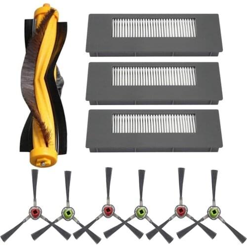 Replacement Filter And Brush Kit For ECOVACS DEEBOT 900 901 Robotic Vacuum Accessories Filter+Side Brush+Main Brush