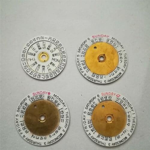 Calendar Week Watch Dial Disk Repair Parts for 2836/2834 Mechanical Watch Movement Replacement Accessories
