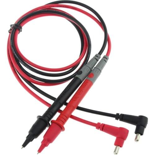 1Pair Universal Digital 1000V 10A Thin Tip Needle MultiMeter Test Lead Probe Wire Pen Cable Multimeter Tester