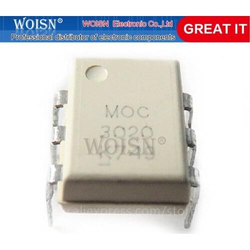 10PCS MOC3020 DIP6 DIP photocoupler new original In Stock