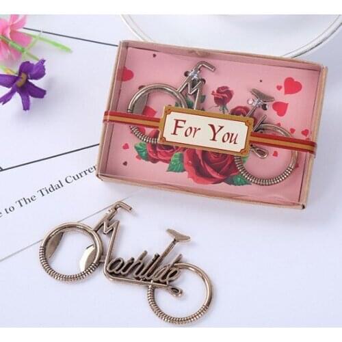 20 Pieces/lot) Antique Wedding favors of Le Tour Bicycle Bottle opener favors for Gold Party decorations and event gifts