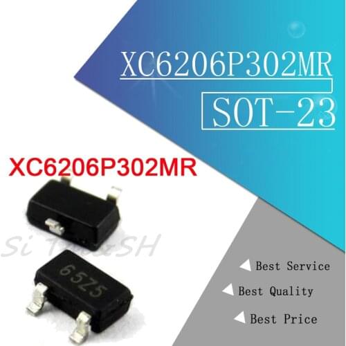 20PCS New SOT23 XC6206P302MR 3V current 140MA positive voltage regulator chip silk screen 65Z5