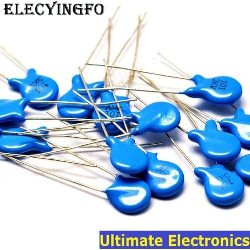 20pcs 100pF 101 3KV 0.1nF 3000V High Voltage Ceramic Disc Capacitor