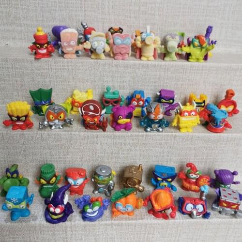 40pcs Soft Zomlings Super Zings Trash Figures 3CM Kazoom SuperZings Garbage Doll Model Toy for Kids Playing Gift