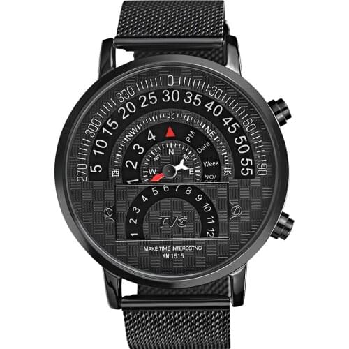 Fashion Outdoor Sport Compass Watch Men Binary Led Digital Watches Men Black Mesh Band Wristwatches Montre Homme Reloj Hombre