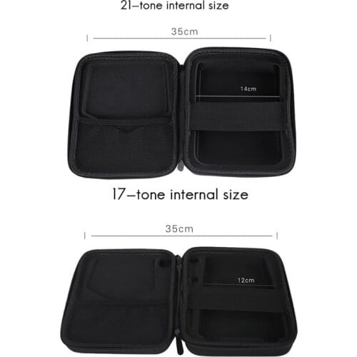 Kalimba Case Thumb Piano Box Bag Water-Resistant Shockproof Percussion Keyboard Musical Instruments Part