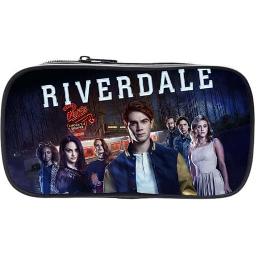 Riverdale Pencil Case Wallets 3D Print Cartoon Fashion Makeup Bags American Popular TV Accessories Zipper Card Bags Pencil Box