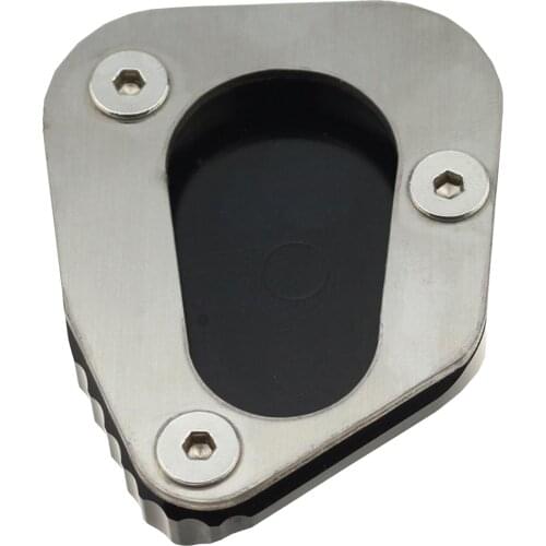 Black Kickstand Side Stand Extension Pad Anti-Sliding Plate Fits for YAMAHA FJR1300 06-17