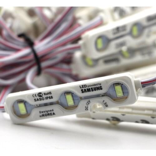 DC12V 1.2W SMD 5630 Samsung Chip LED Module Light 3LED Super Bright Advertising Design Waterproof LED Module Lamp Sign Backlight