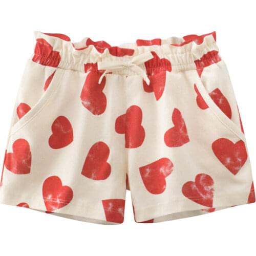Childrens Clothing 2021 Summer New Fashion Girls Shorts Fruit Print Cherry Kids Sprots Beach Short Pants