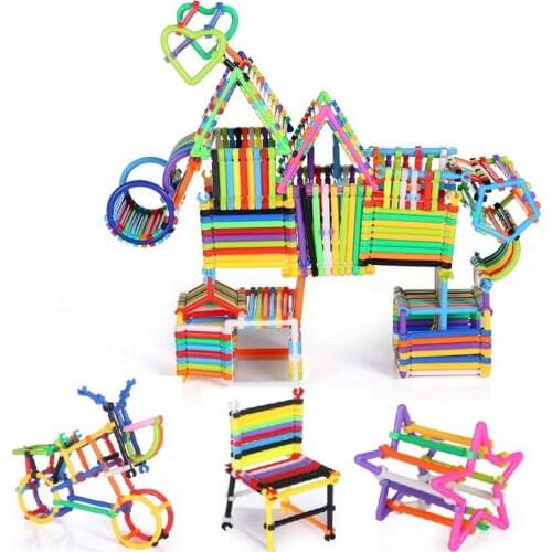 DIY Smart Stick, 146pcs Assembled Building Blocks Puzzle Game Smart Building Parts Educational Learning Toys Children Gift