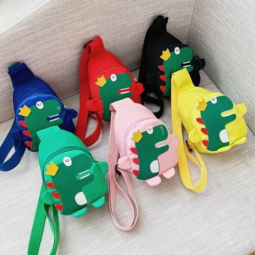 Baby Kids Bag New Dinosaur Chest Bag Cartoon Animal Cute Bag Children Messenger Bag Boys And Girls Baby Children Accessories 5Y