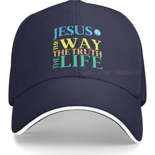 Denim Cap Jesus The Way The Truth The Life Baseball Dad Cap Adjustable Classic Sports for Men Women Hat