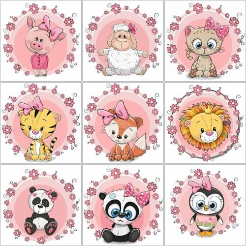 EverShine Diamond Painting Panda Cartoon Rhinestones 5D Diamond Mosaic Animal Cross Stitch Embroidery Full Square Decor For Home