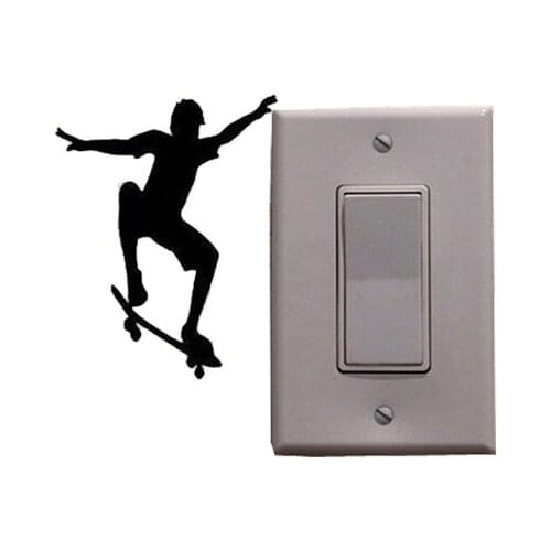 Skateboarding Vinyl Switch Stickers Wall Decal Room Home Decor 5WS0520