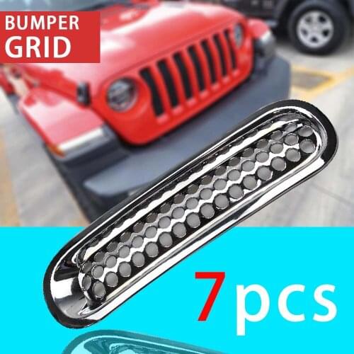 Racing Grills for Jeep Wrangler JK 2007-2017 Car Front Insert Honeycomb Grille Cover Decoration for Jeep Wrangler Accessories