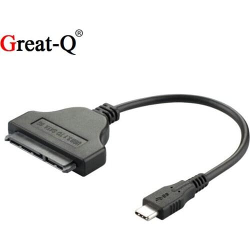 High quality Type C USB 3.1 Male to SATA 22 Pin 2.5" Hard disk driver SSD Adapter Cable for Macbook Chromebook support OTG