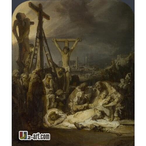 Canvas Prints ( Lamentation Over the Dead Christ Rembrandt) Wholesale decoration HD print oil painting for church Religion-400