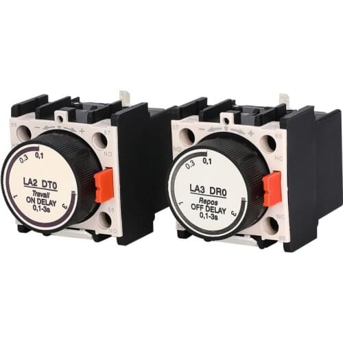 LA3-R2 Time Delay 0.1-30 Seconds Off Relay Auxiliary Contact Block