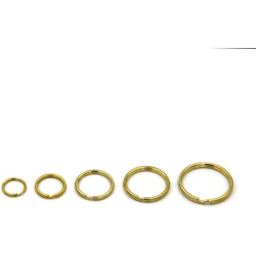 Copper Split Ring Brass Connectors Circle Model Keyring